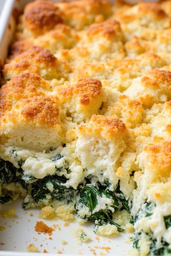 spinach feta casserole recipe