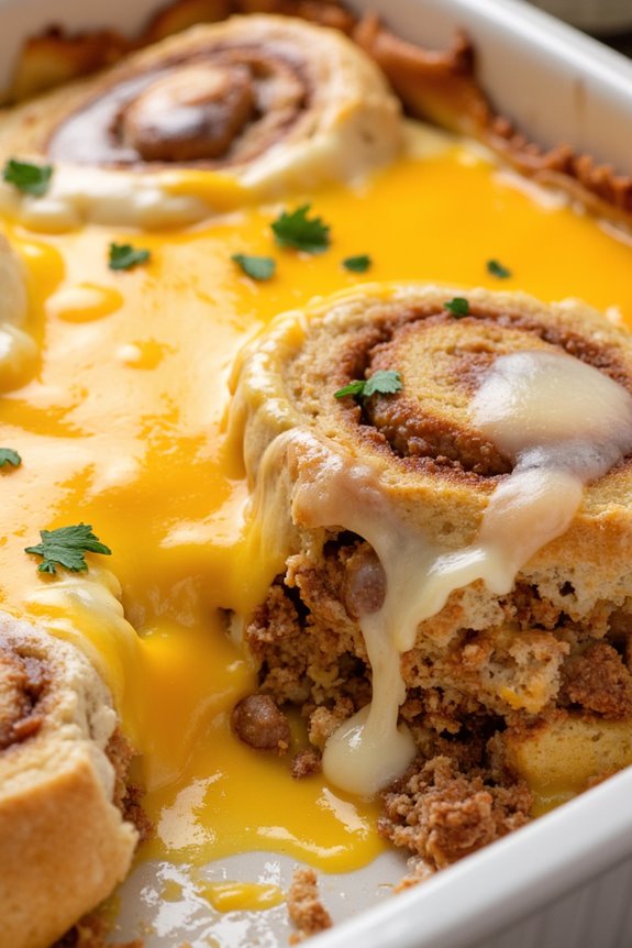 sweet and savory breakfast casserole