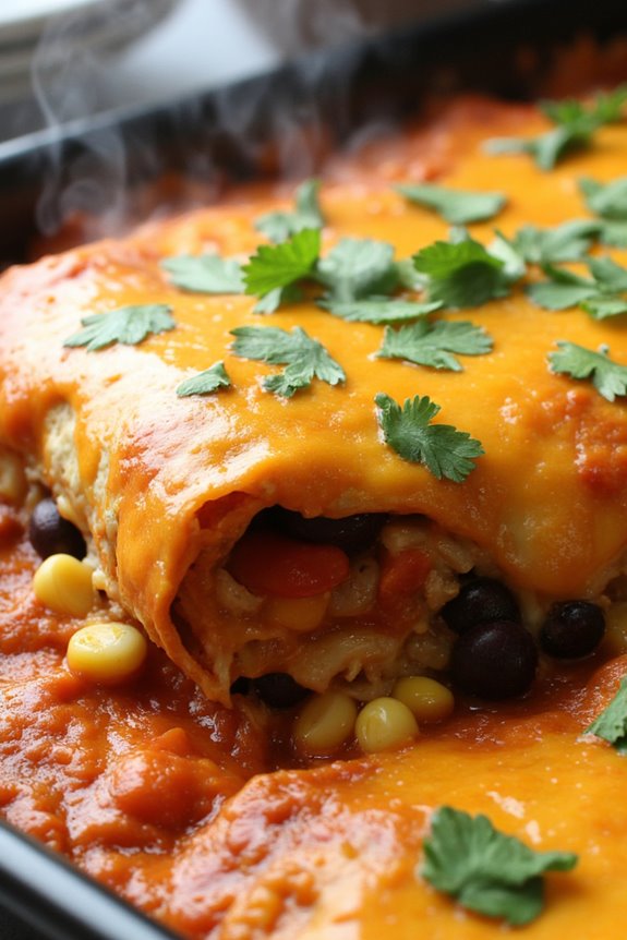 vegetarian enchilada casserole recipe