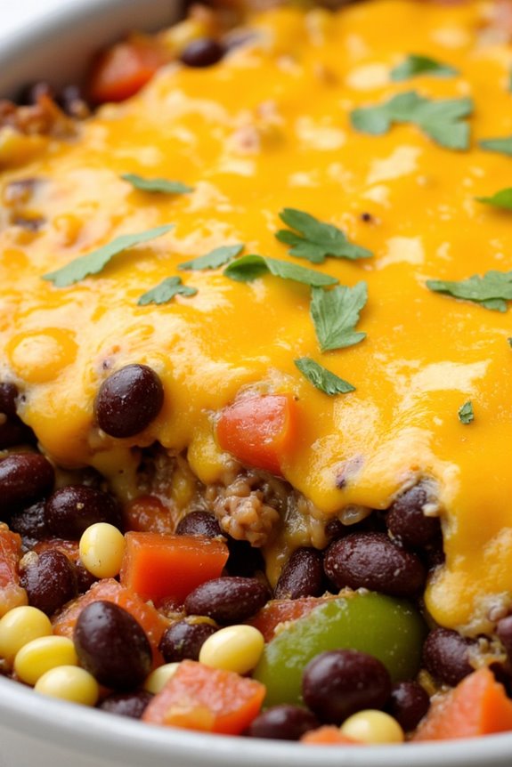 zesty black bean casserole
