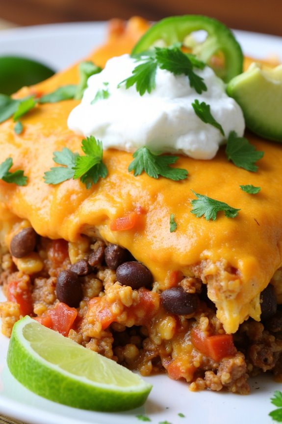 zesty taco casserole delight