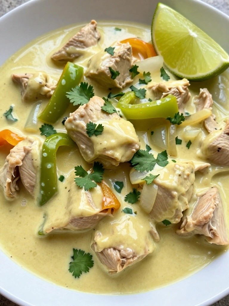 Slow Cooker Coconut Curry Turkey with Peppers