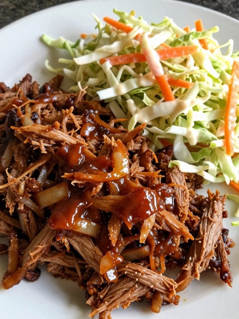 Slow-Cooker Pulled Pork with Tangy Coleslaw