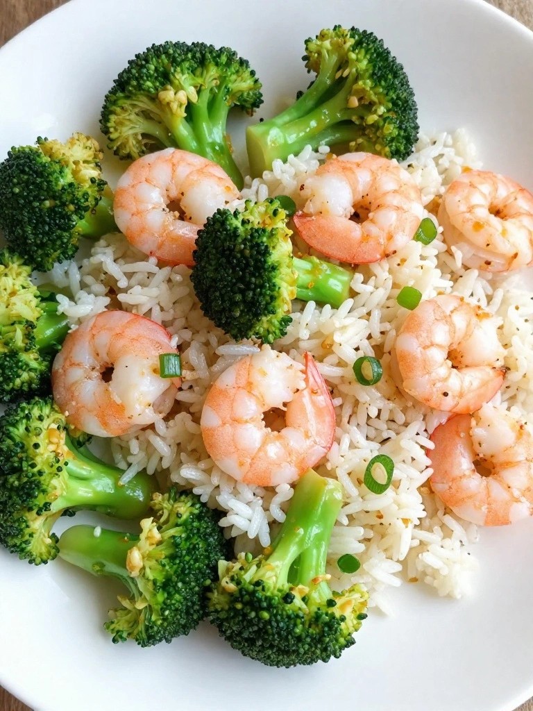 Quick Shrimp Stir-Fry with Broccoli and Jasmine Rice