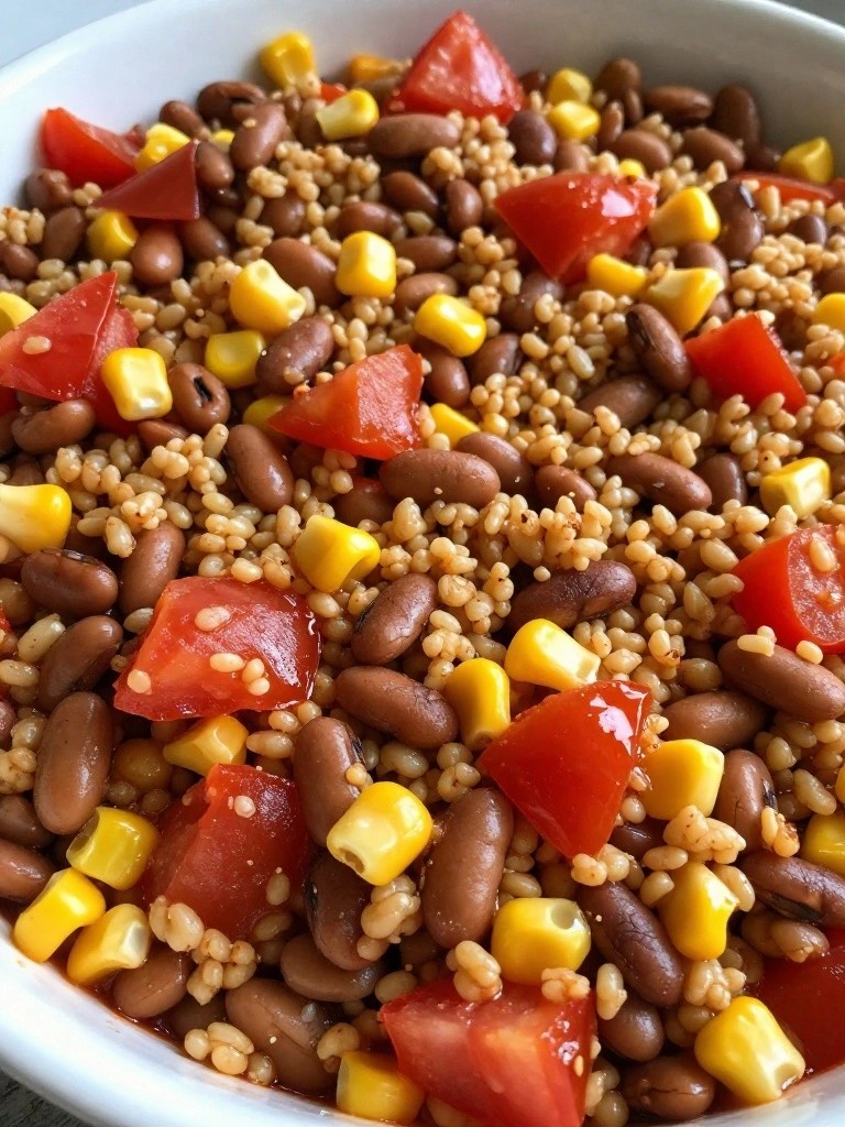 Mexican Quinoa and Pinto Bean Casserole