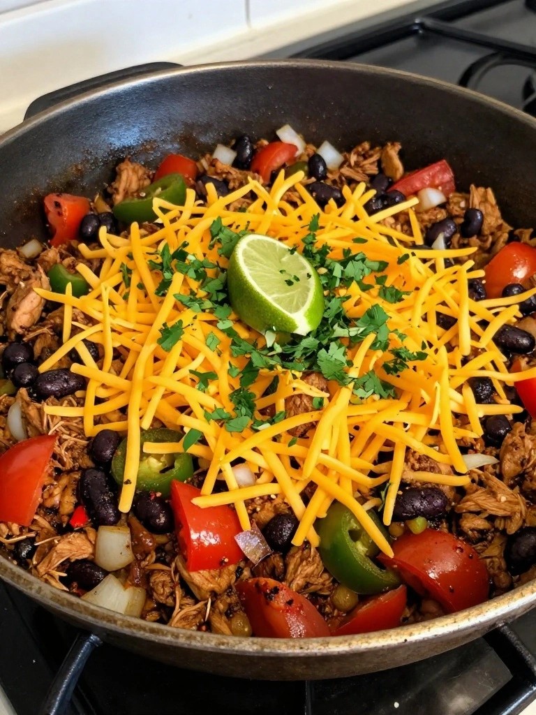 Turkey Taco Skillet with Black Beans