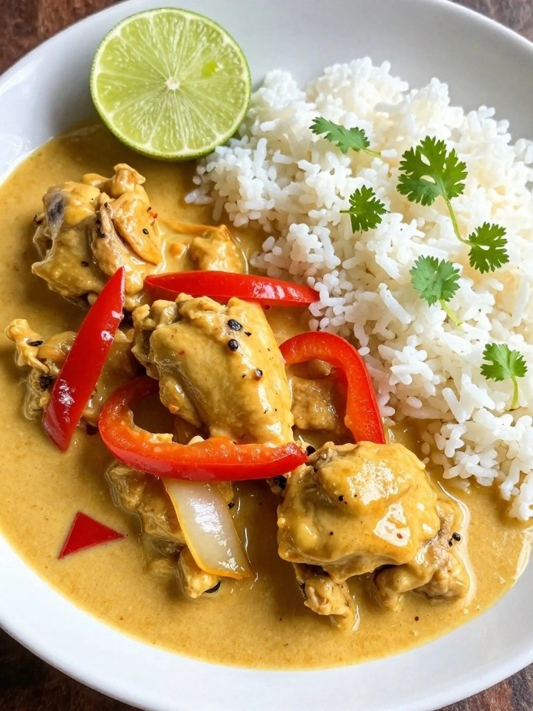 Thai Red Curry Chicken with Coconut Rice
