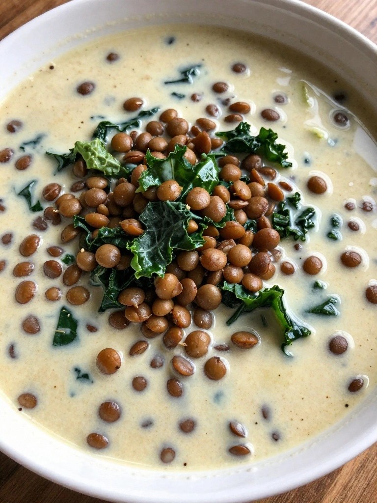 Curried Lentil Soup with Kale
