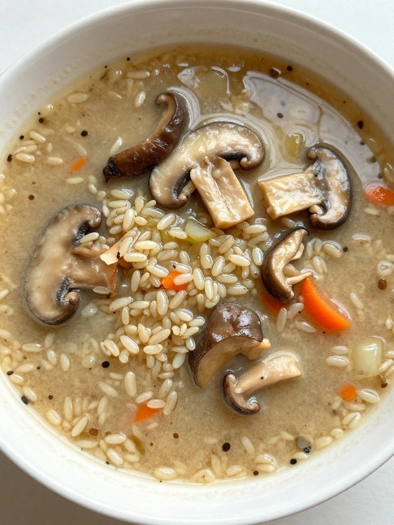 Wild Mushroom and Wild Rice Soup