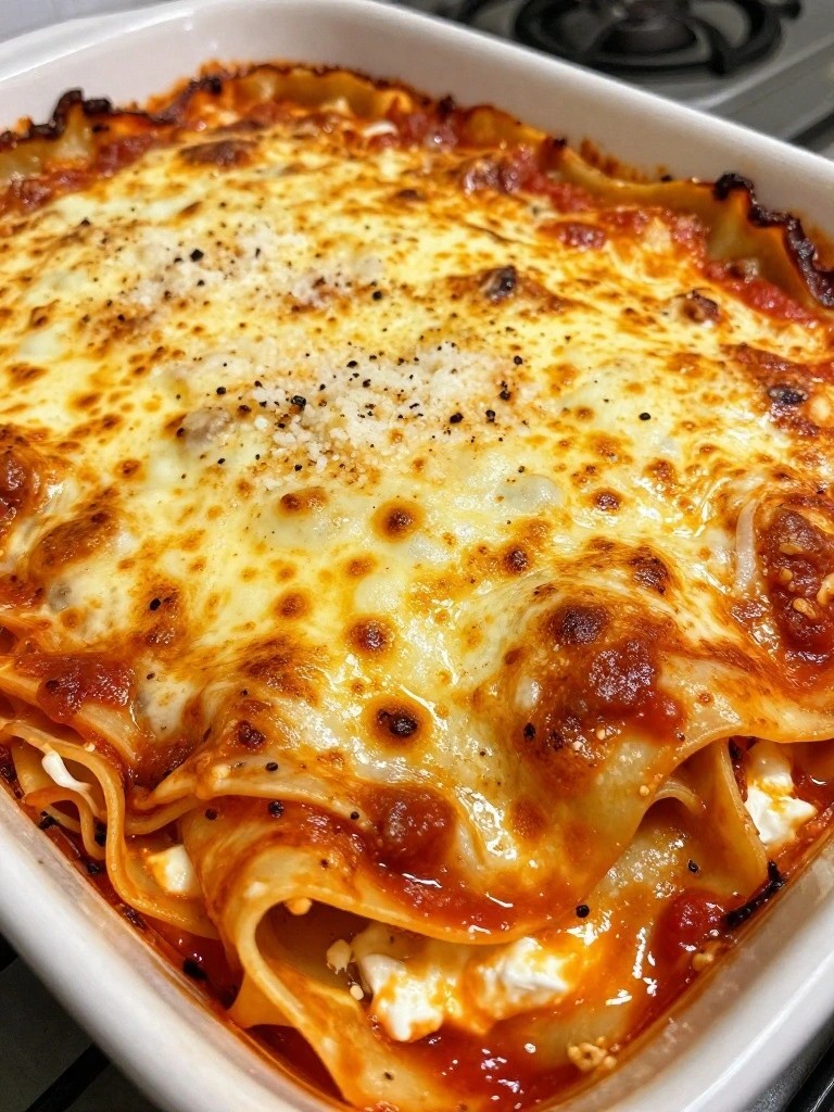 Baked Three-Cheese Lasagna