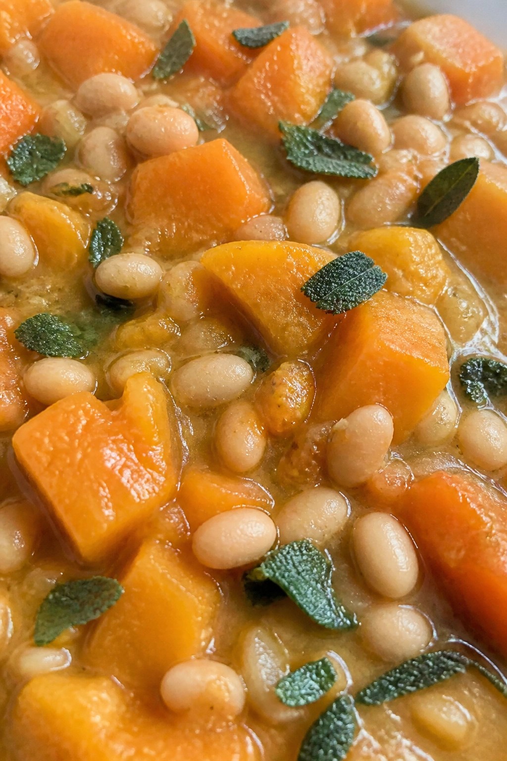 Butternut Squash and Sage White Bean Stew