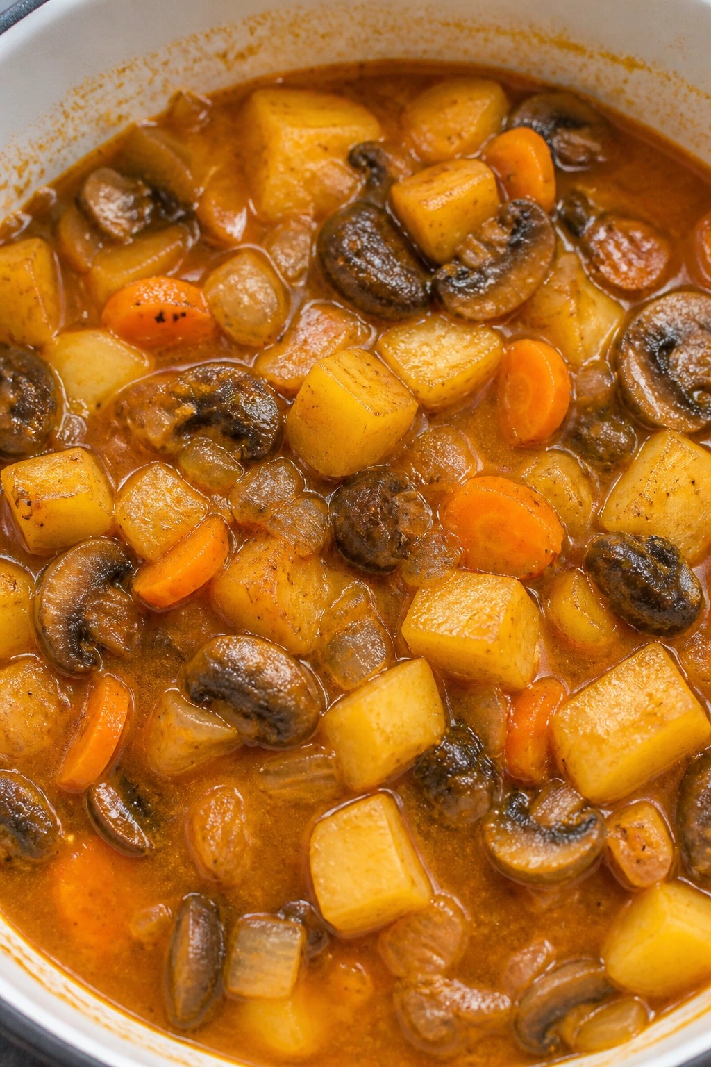 Hungarian Paprika Mushroom and Potato Stew