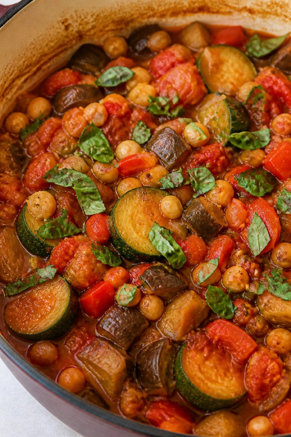 Mediterranean Eggplant and Zucchini Ratatouille Stew