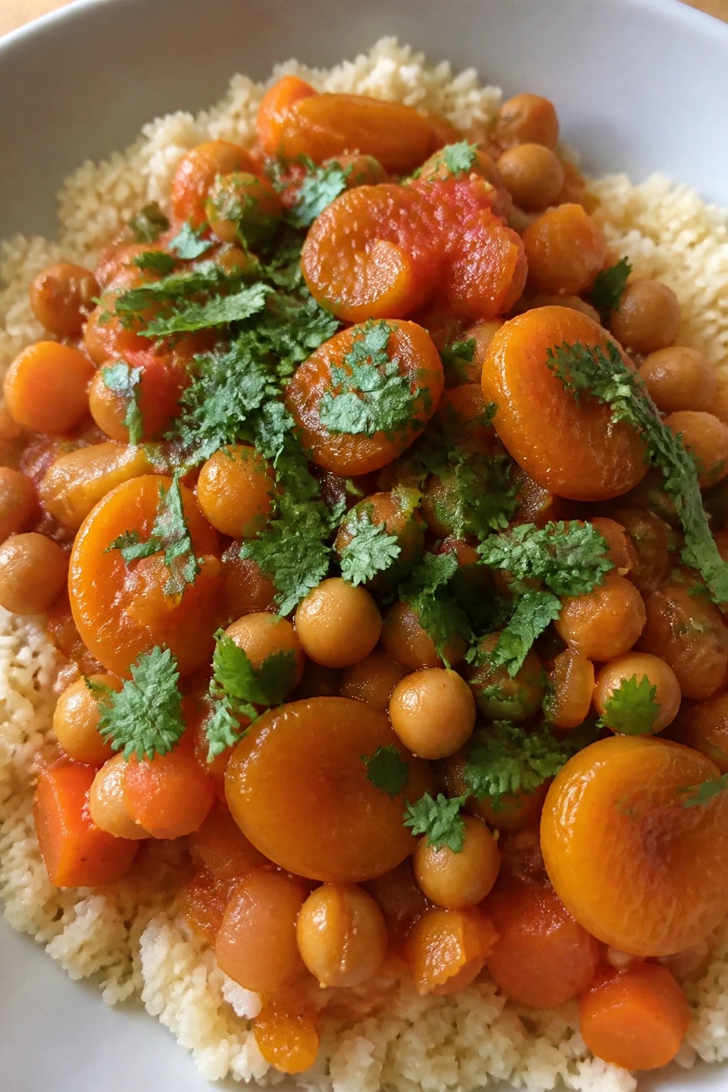 Moroccan Chickpea and Apricot Tagine Stew