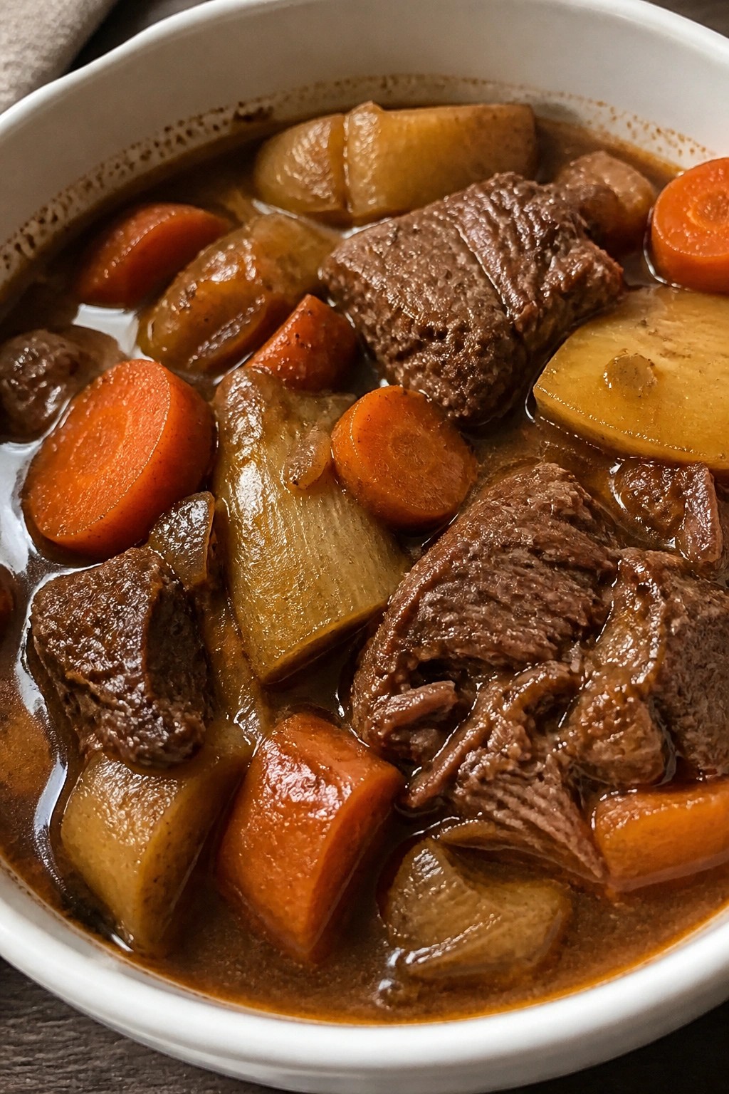 Classic Rustic Beef Stew with Root Vegetables