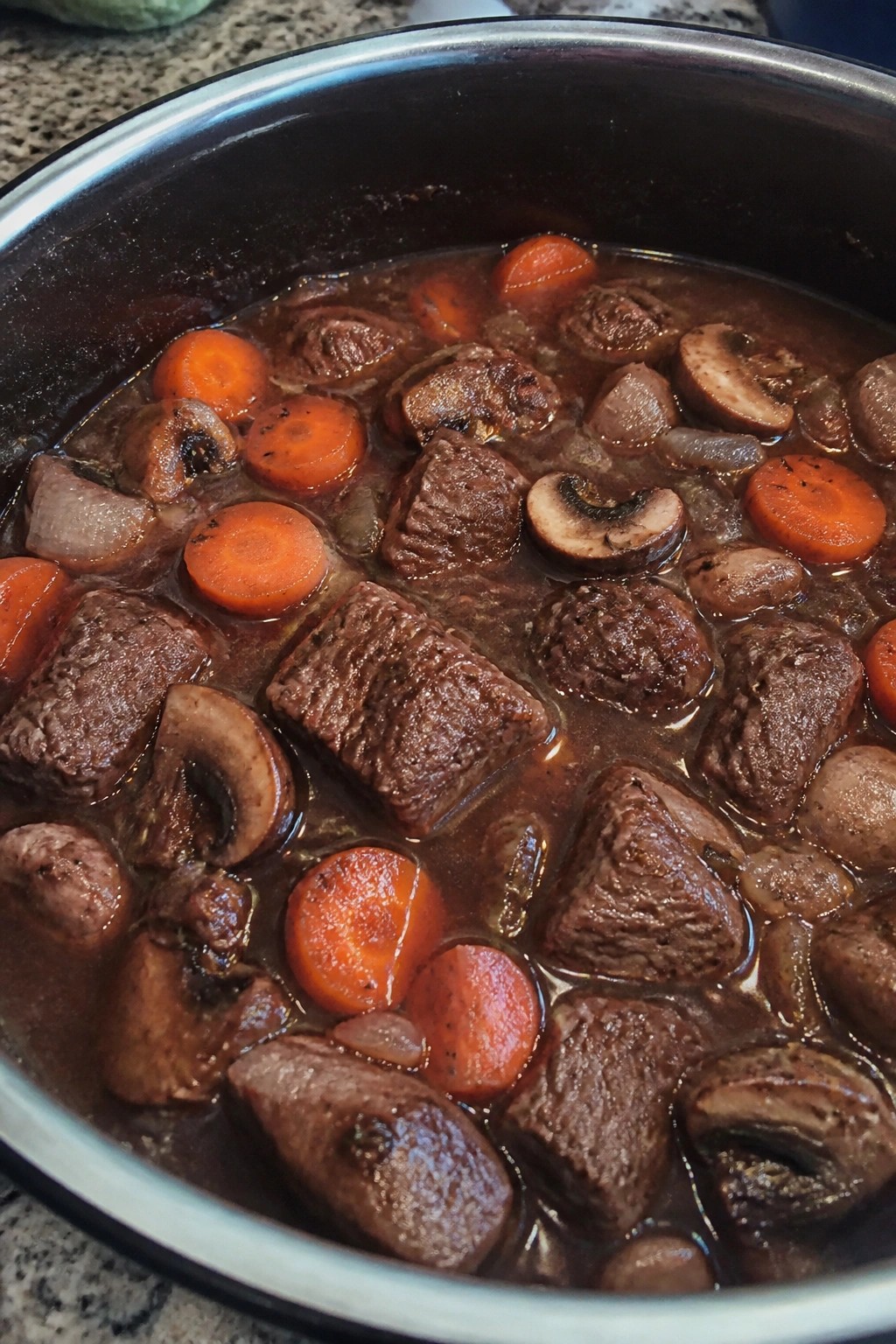 Red Wine Mushroom Beef Stew