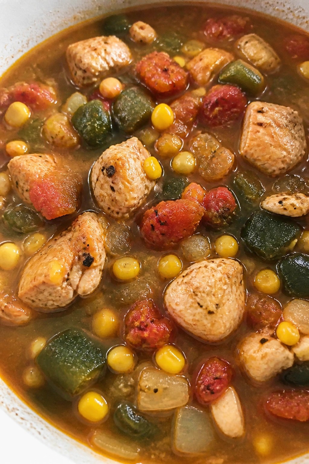 Mexican-Spiced Chicken and Poblano Pepper Stew