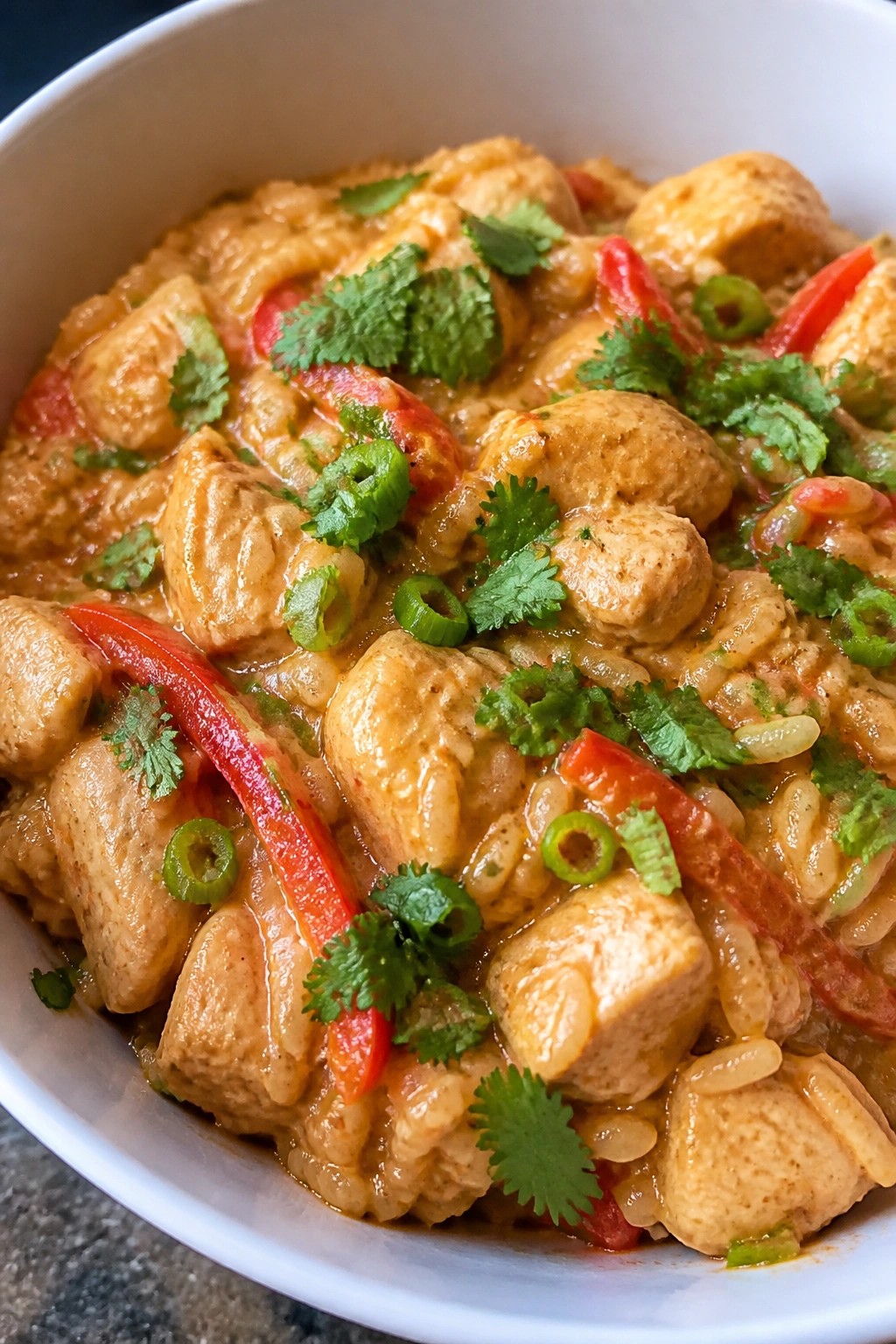 One-Pot Thai Coconut Curry Chicken and Jasmine Rice