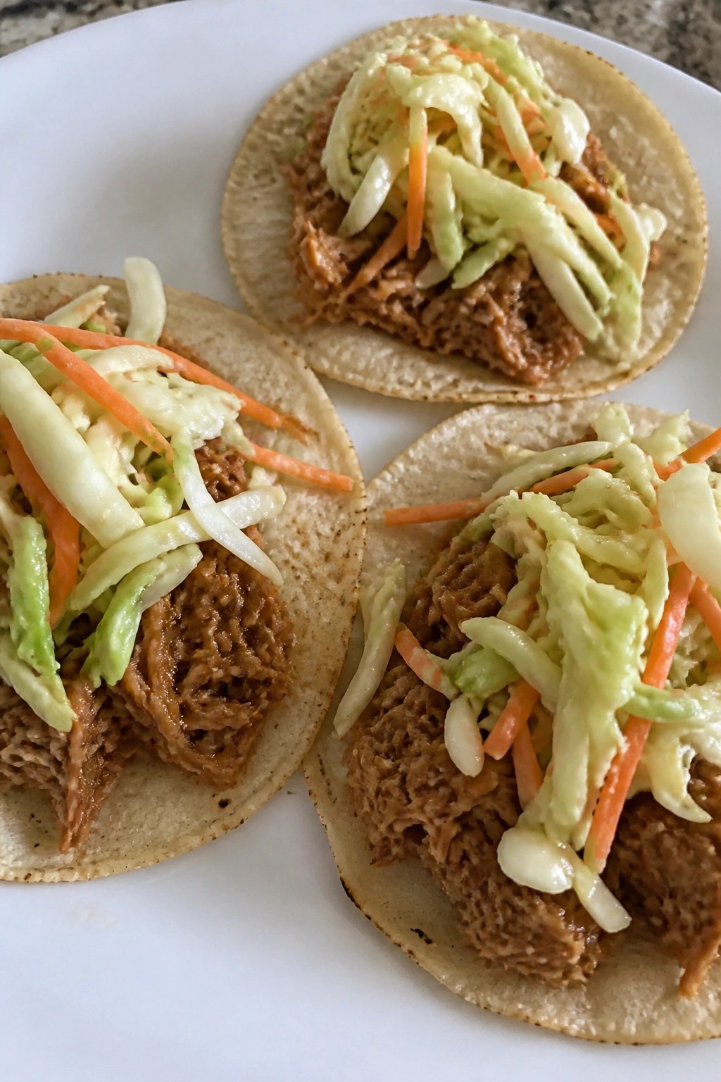 Slow Cooker Pulled Pork Tacos with Slaw