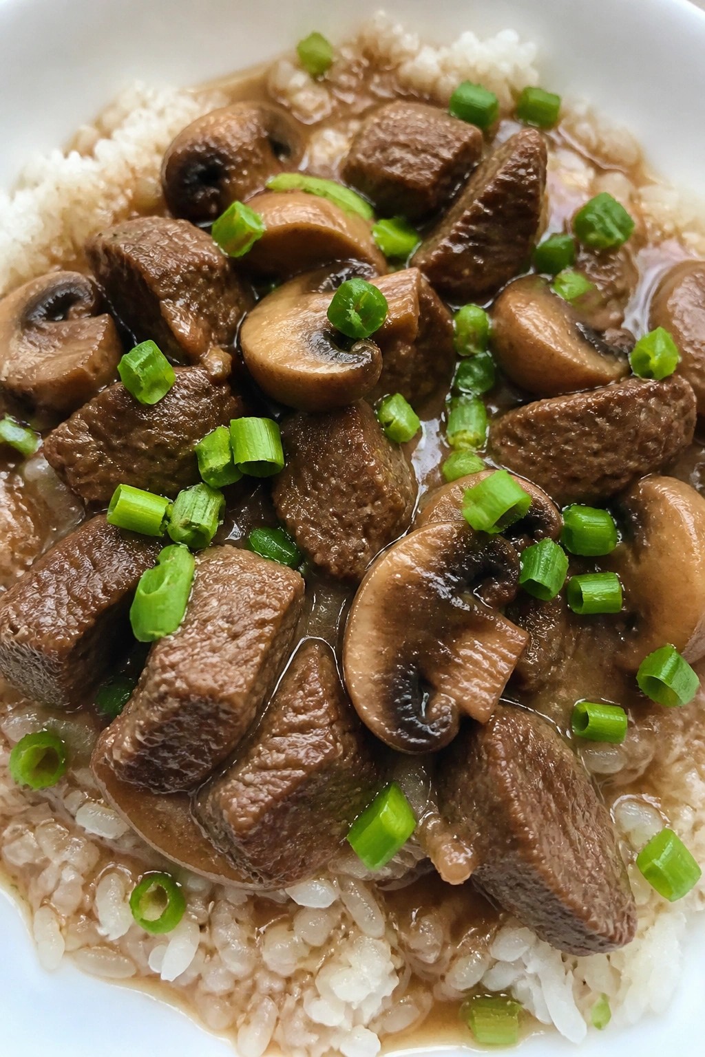 Ginger Soy Beef and Mushroom Stew