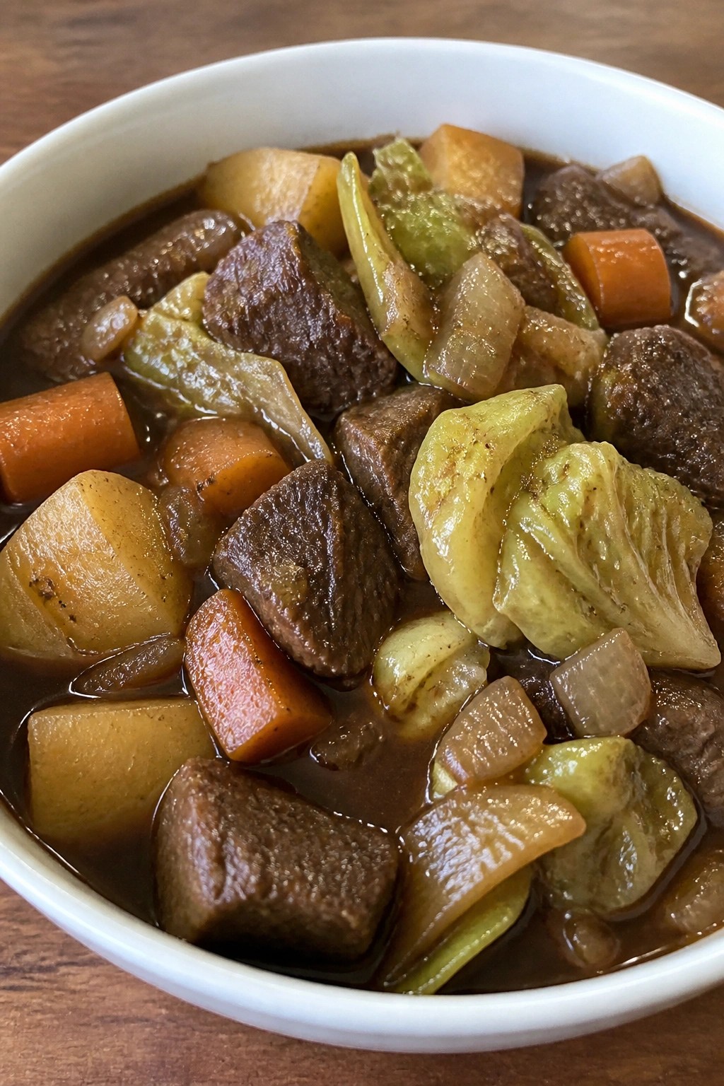 Irish Stout Beef and Cabbage Stew