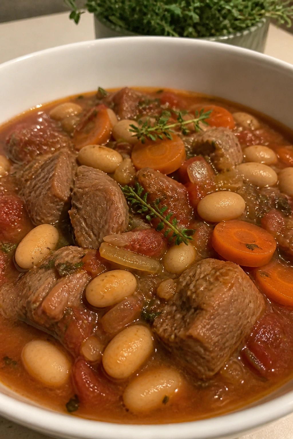 Lamb and White Bean Provençal Stew