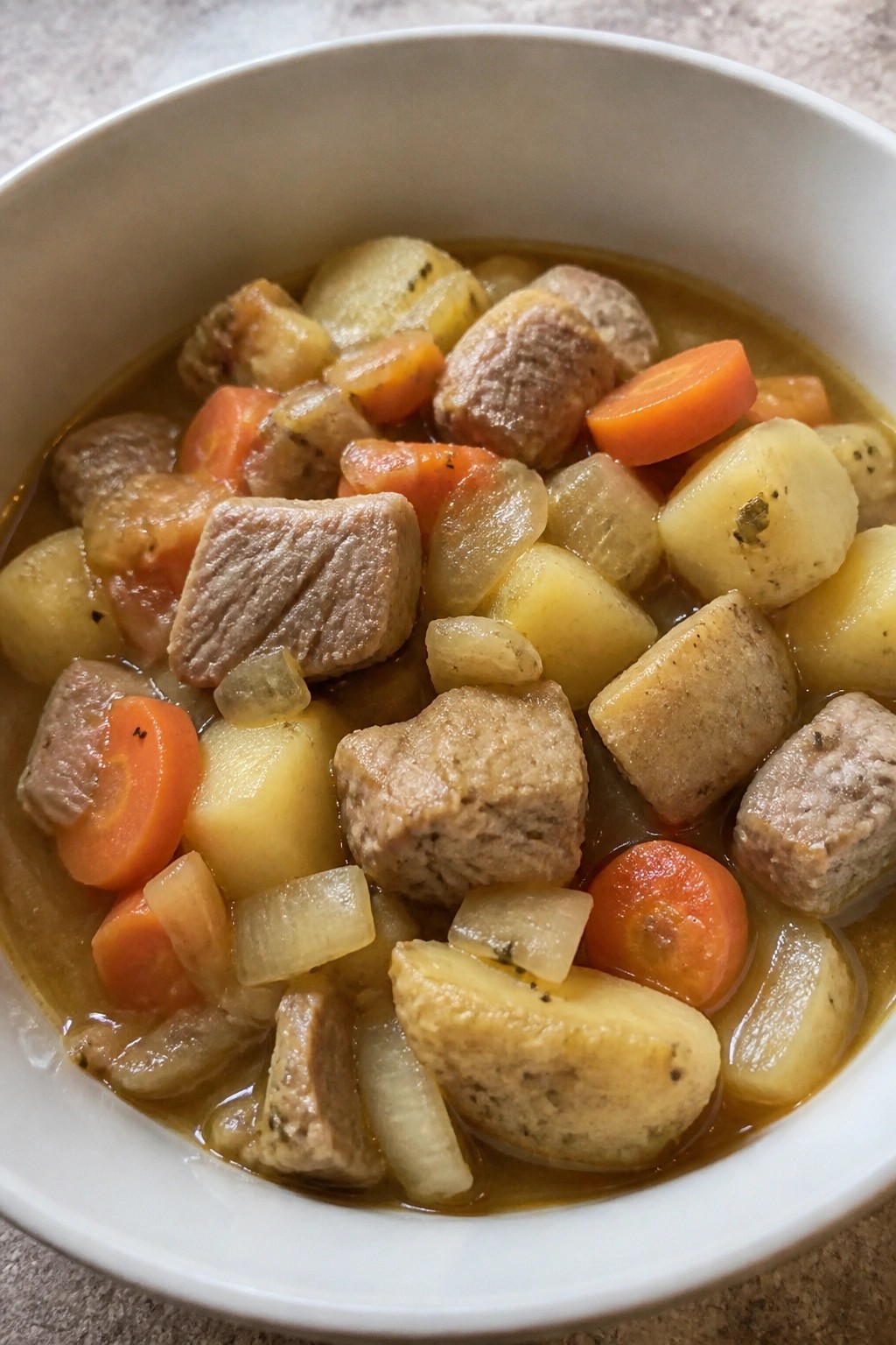 Pork Tenderloin and Hard Cider Stew with Apples