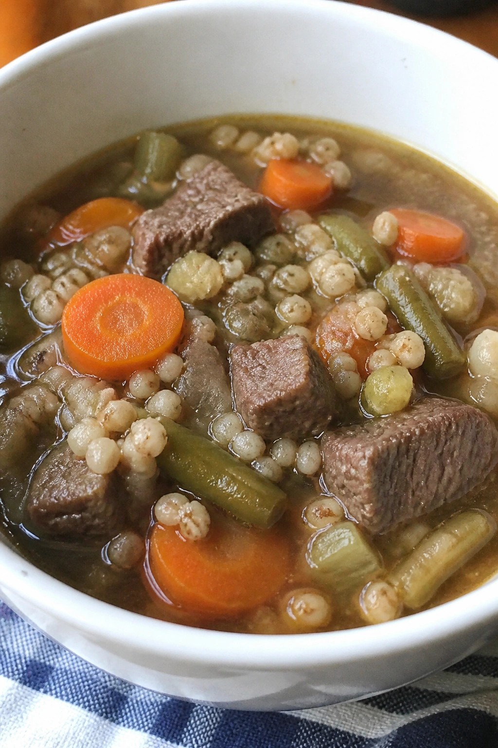 Crockpot Beef Barley Vegetable Soup