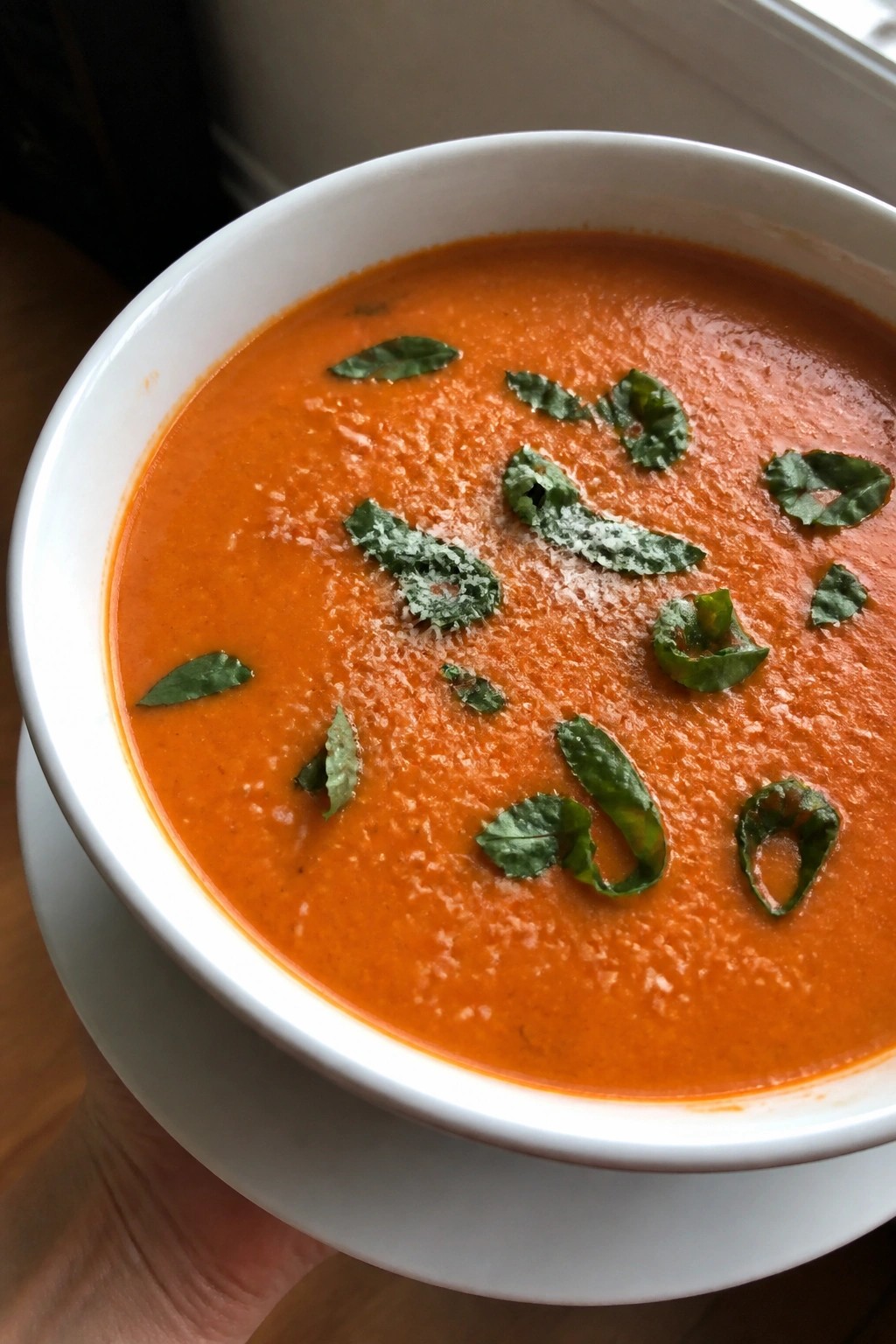 Tomato Basil Parmesan Soup
