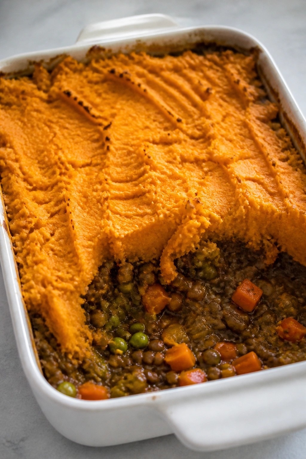 Lentil and Sweet Potato Shepherd's Pie