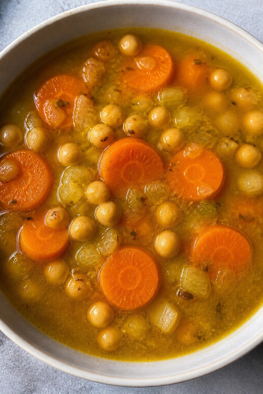 Slow Cooker Ginger Carrot and Chickpea Soup