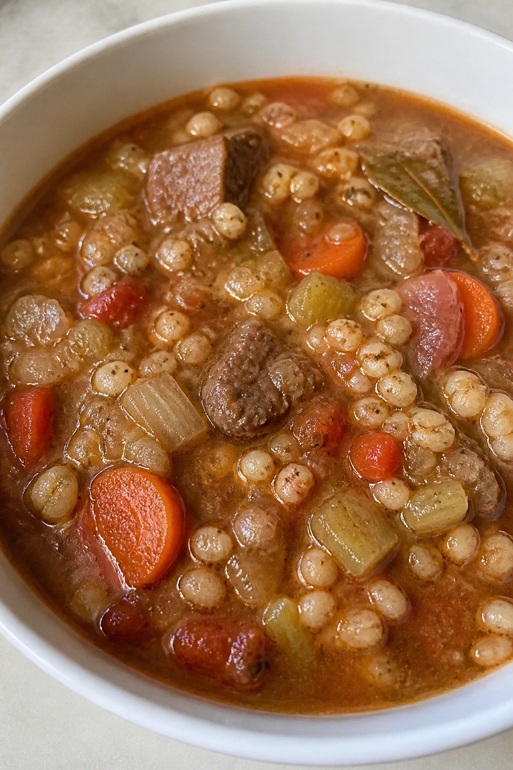 Hearty Slow Cooker Beef Barley Soup