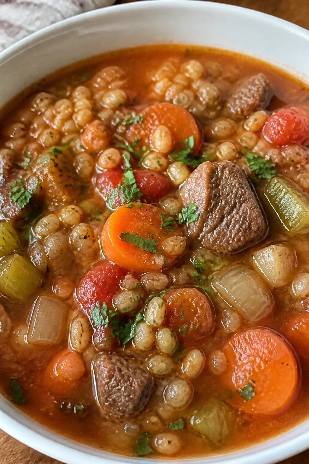 Classic Beef Barley and Vegetable Soup