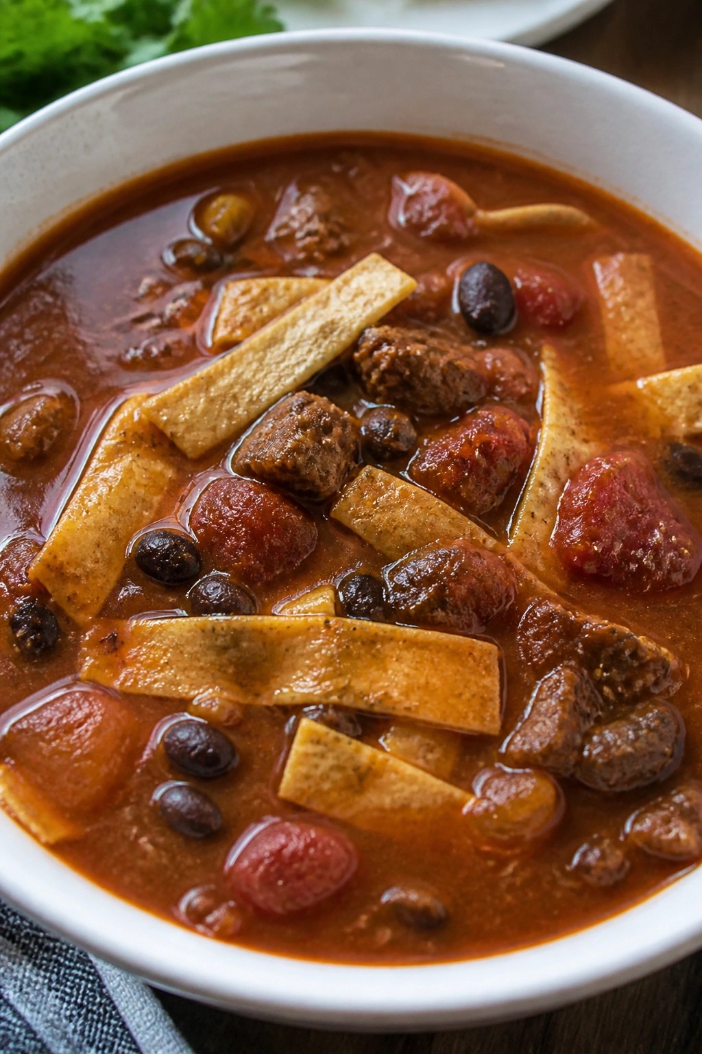 Mexican-Style Beef Tortilla Soup