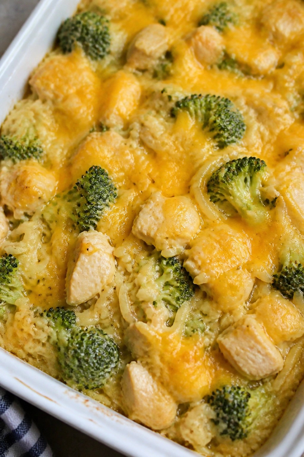 Cheesy Chicken and Broccoli Rice Bake