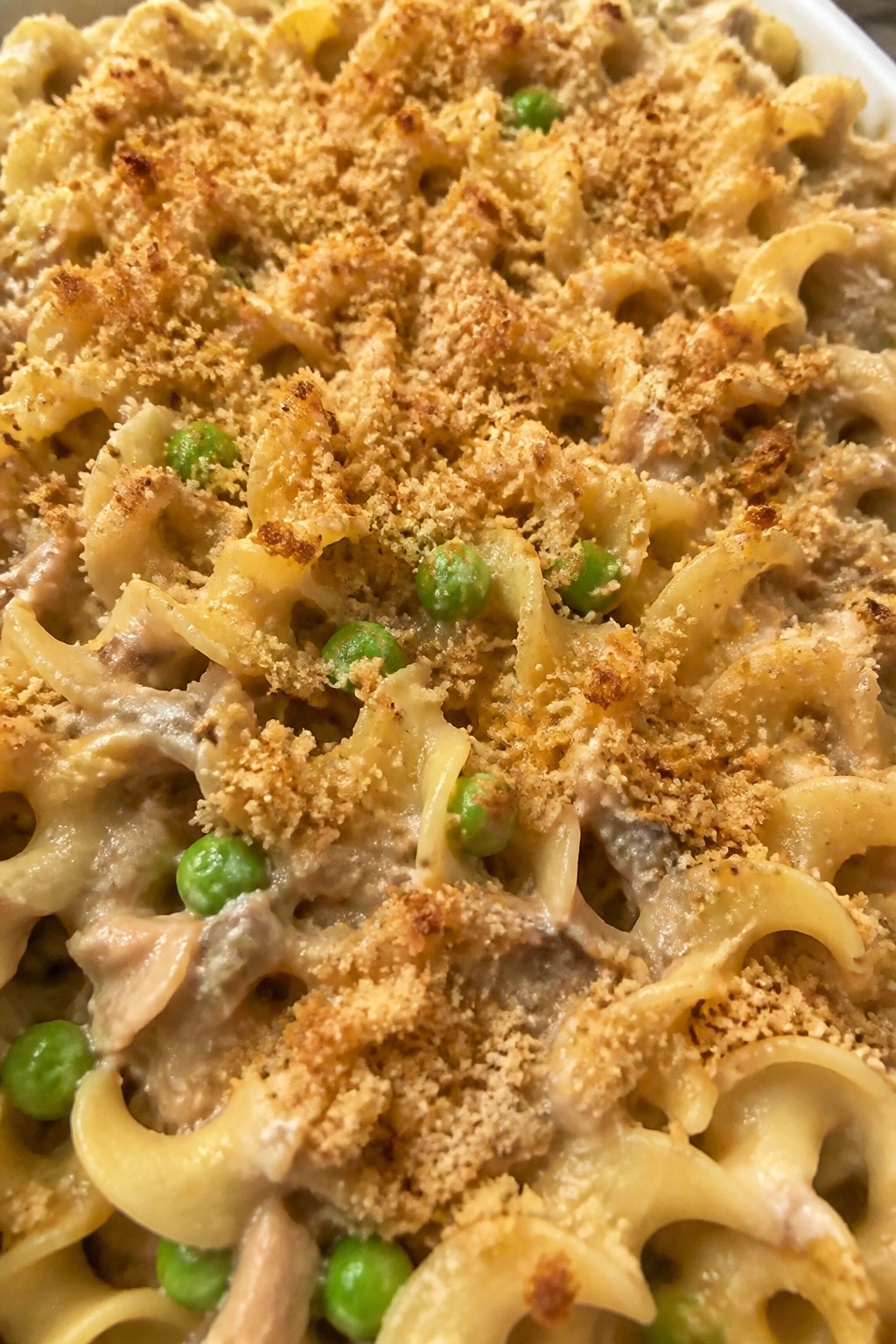 Tuna Noodle Casserole with Peas