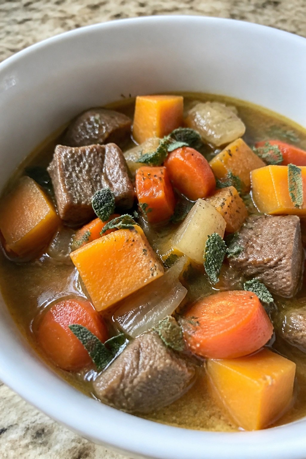 Butternut Squash and Sage Beef Stew