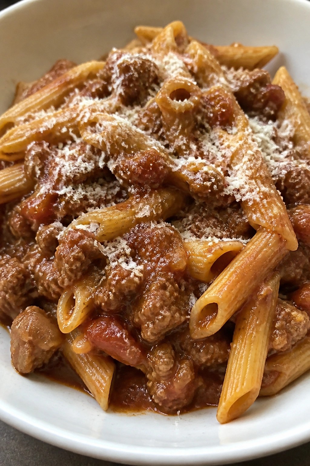 One-Pot Beef Bolognese with Penne Pasta