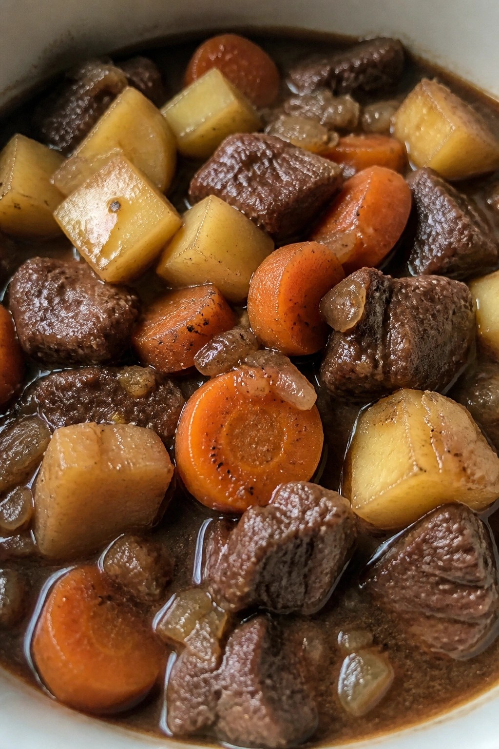 Guinness Beef and Potato Stew with Root Vegetables