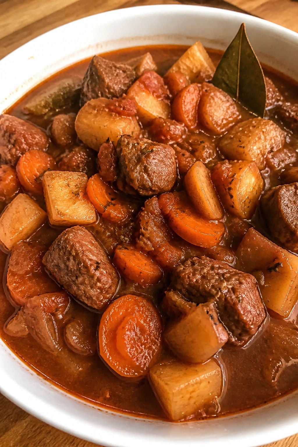 Classic Red Wine Lamb Stew with Root Vegetables