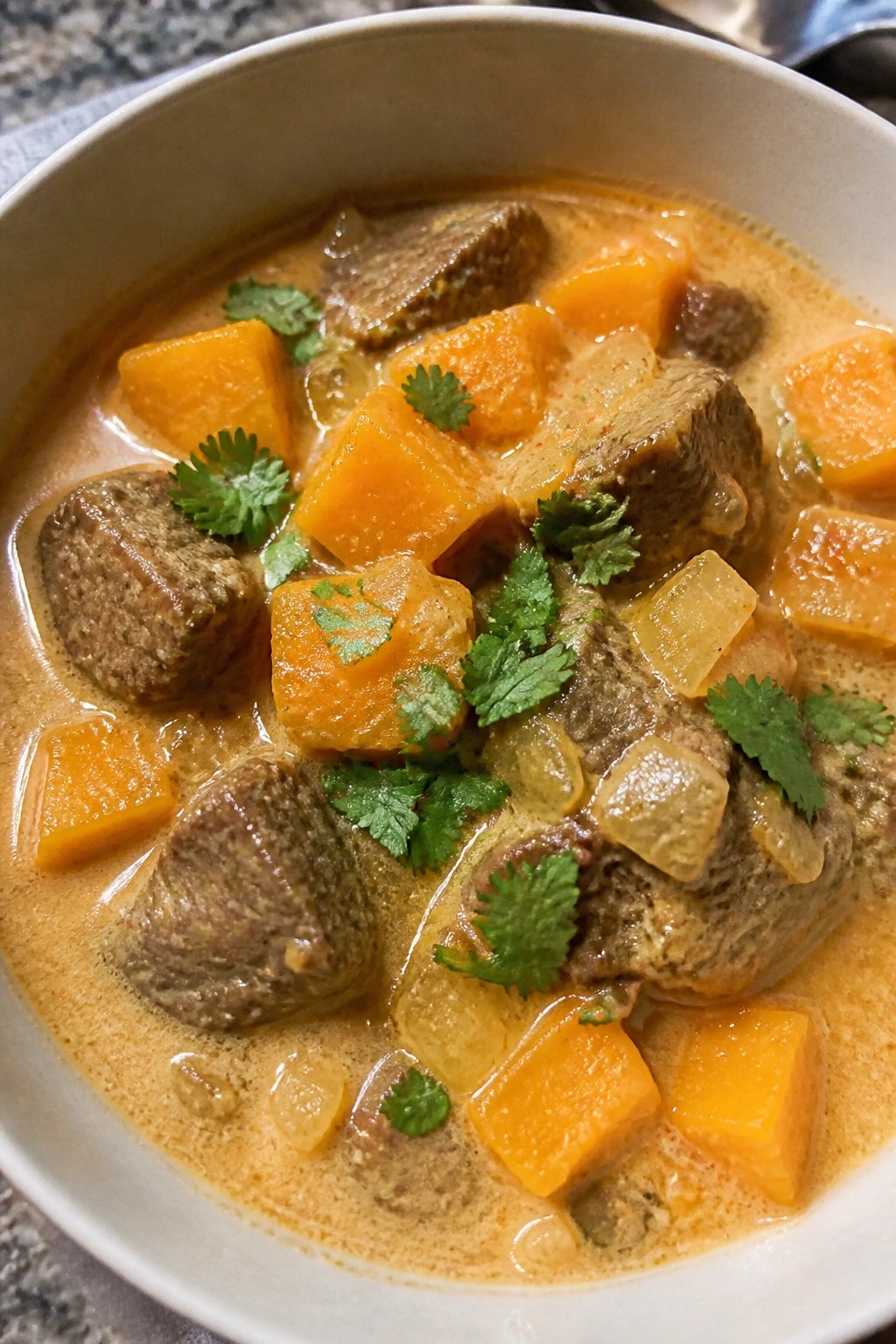 Coconut Curry Lamb Stew with Butternut Squash