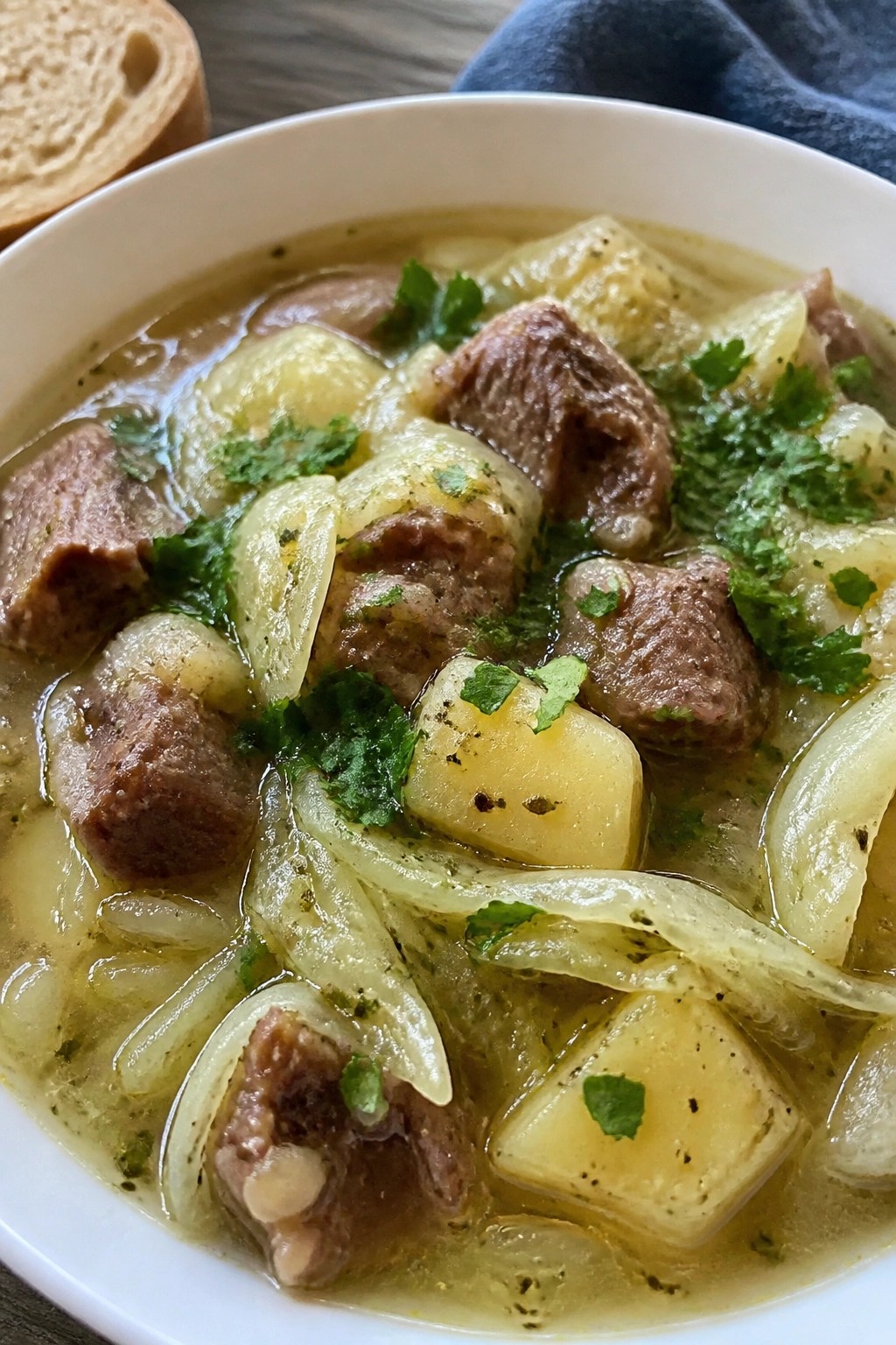 Lamb and Cabbage Irish Stew with Parsley