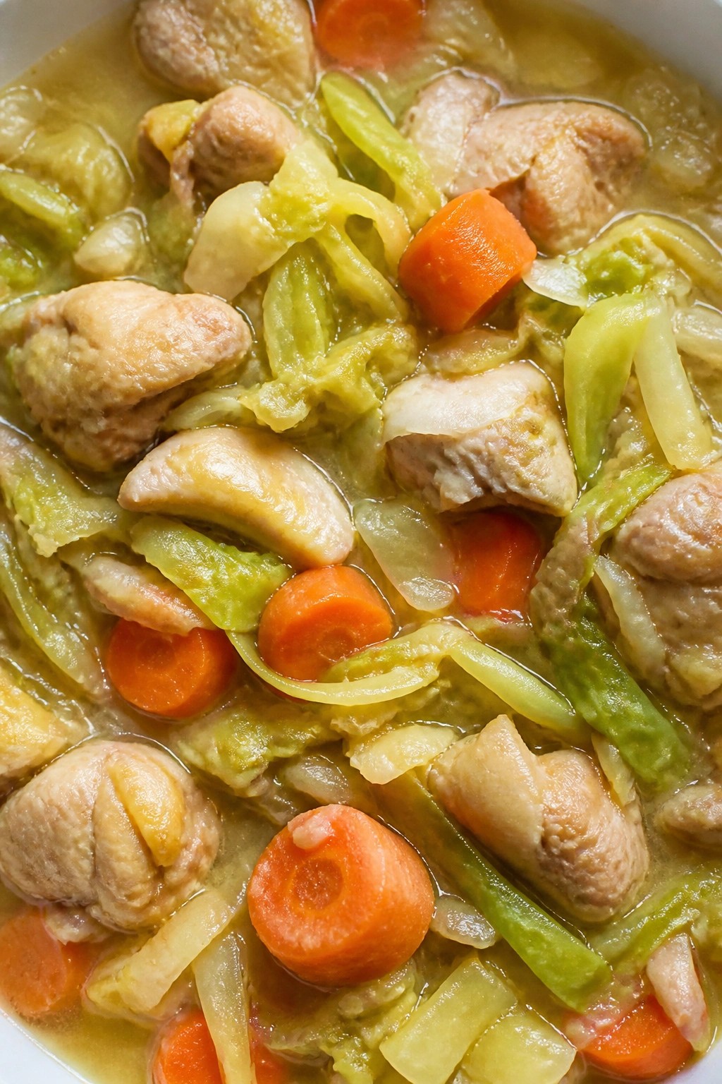 Ginger Chicken and Cabbage Stew