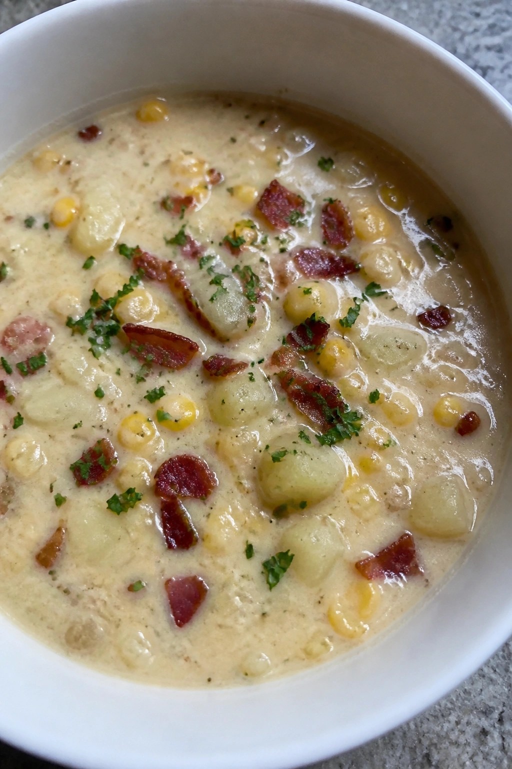 Corn Chowder with Bacon