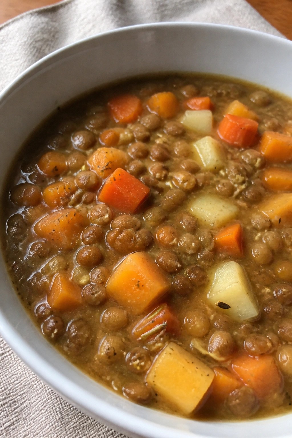 Hearty Lentil Root Vegetable Soup