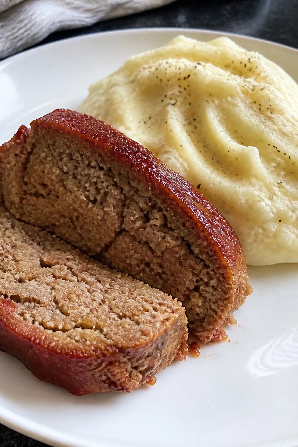Classic Meatloaf with Garlic Mashed Potatoes