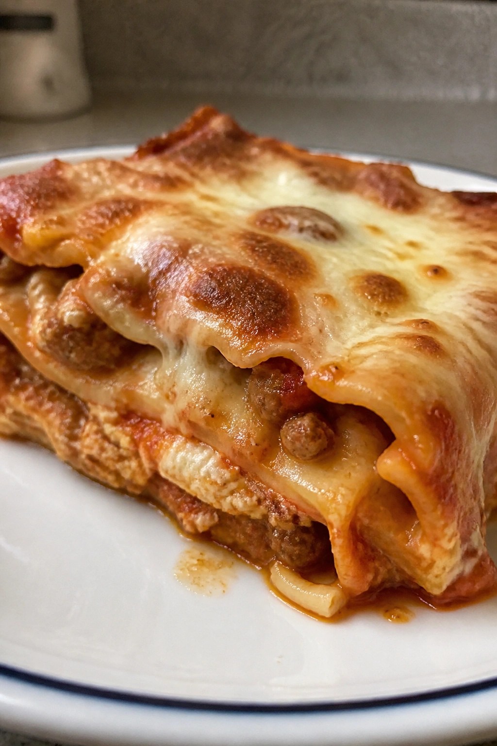 Three-Cheese Lasagna with Italian Sausage