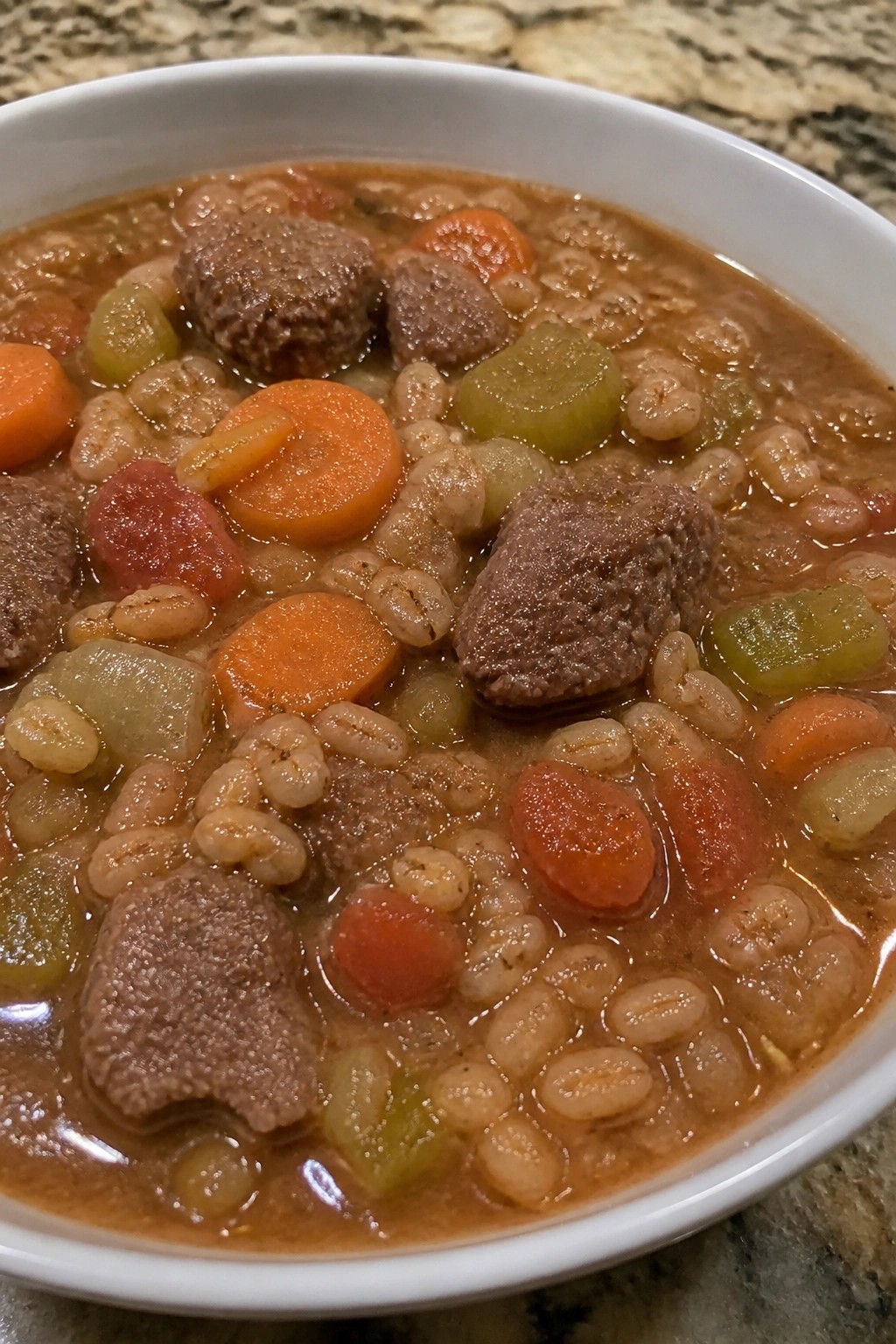 Hearty Beef Barley Vegetable Soup