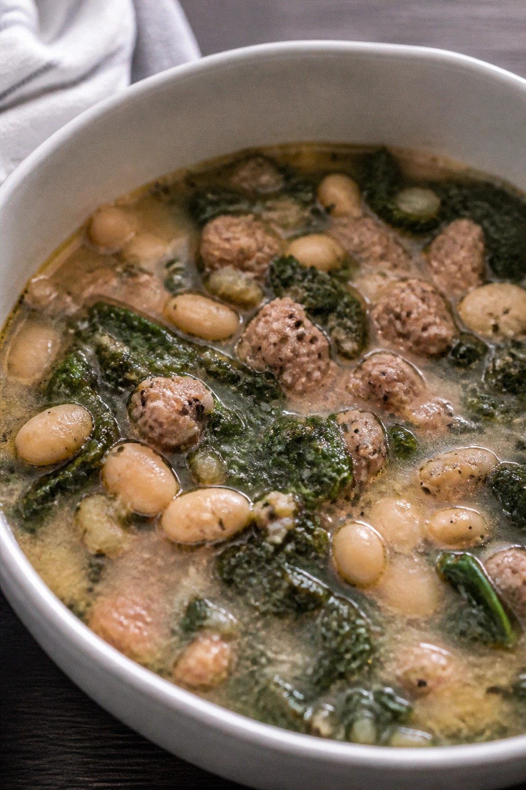 Italian Sausage Kale and White Bean Soup