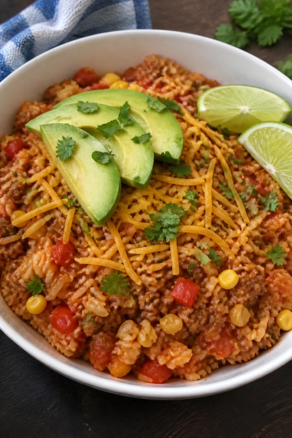 Skillet Turkey Taco Rice Bowls